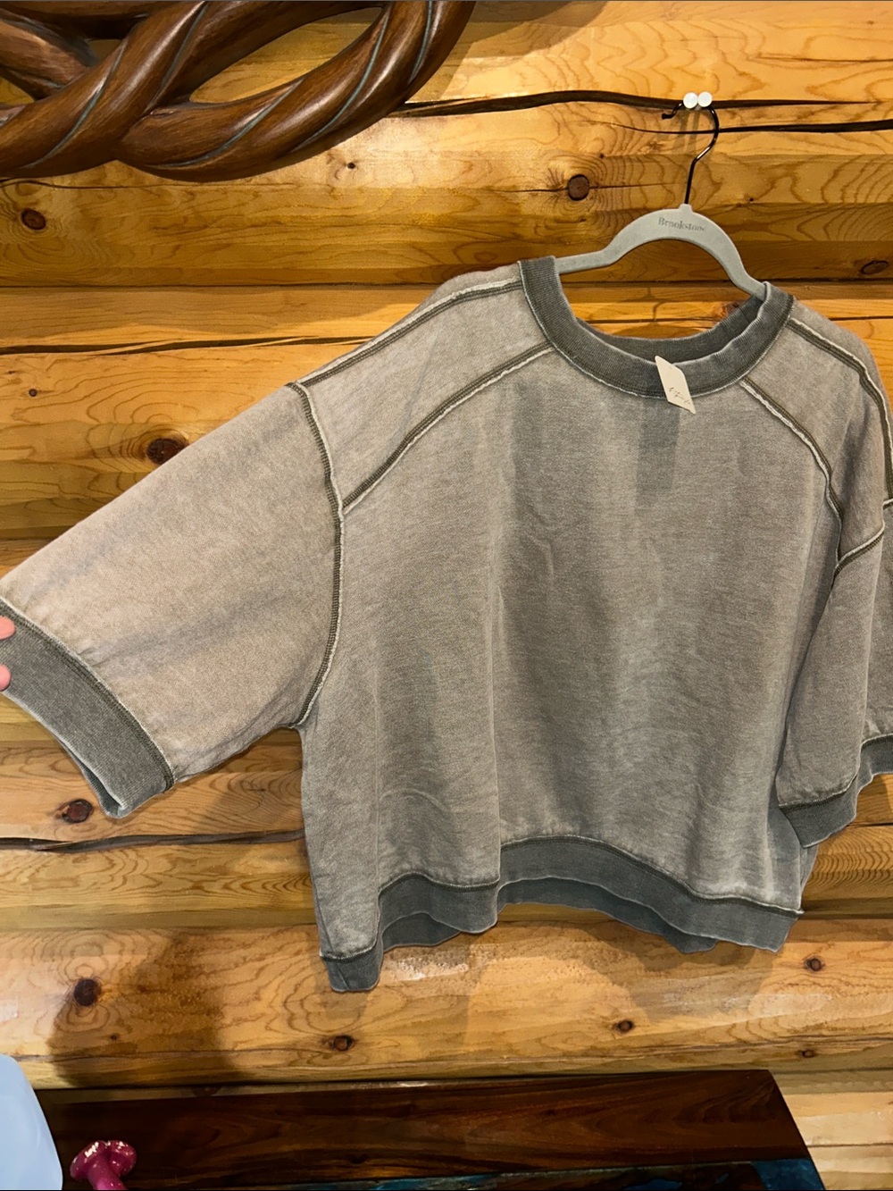 Free People NWT Everything Pullover Size Medium in Caiman - Picture 6 of 10